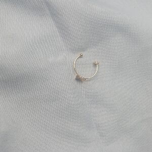 Elegant Gold-Tone Nose Ring